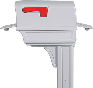 Rubbermaid Large Deluxe Plastic Mailbox and Post Combo