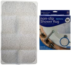 28&quot; x 17&quot; Non-Slip Shower Rug, Case of 4