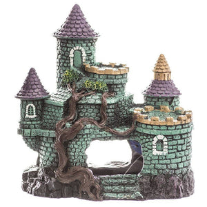 Blue Ribbon Exotic Environments Hobbit Castle Aquarium Ornament - 6.25"L x 5.5"W x 6.25"H