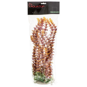 Aquatop Cabomba Aquarium Plant - Fire - 12" High w/ Weighted Base