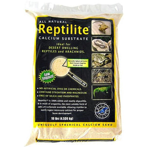 Blue Iguana Reptilite Calcium Substrate for Reptiles - Aztec Gold - 40 lbs - (4 x 10 lb Bags)