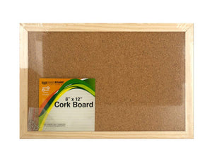 Wood Framed Cork Board - Pack of 12