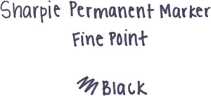 Sharpie 1884739 Fine Point Permanent Marker Black 36/Pack