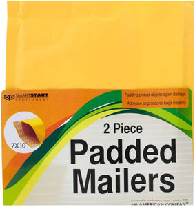 Bulk Buys 7" x 10" Medium Padded Mailers - 24 Pack