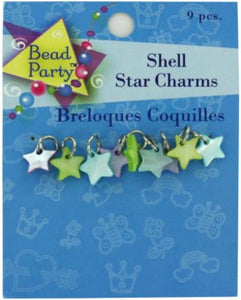 Pastel Shell Star Charms, Pack of 9 - Case of 96