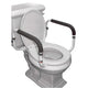 Carex Toilet Support Rail, Steel Support Rail with Adjustable Width, for Assistance Sitting and Standing from Toilet