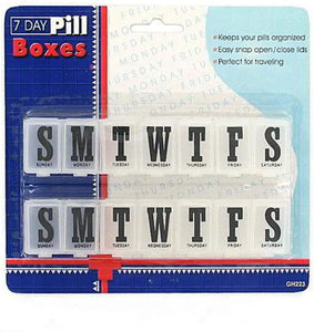 48 Pack of 7-Day pill boxes