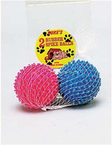 DUKES Rubber Spike Dog Balls - Pack of 24