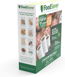 FoodSaver Vacuum Seal Roll with BPA-Free Multilayer Construction for Food Preservation