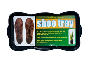 Textured Shoe & Boot Storage Tray - Pack of 4
