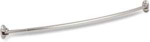 Honey-Can-Do 72-Inch Curved Adjustable Shower Rod, Chrome BTH-03382 Brushed Nickel