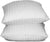 Blue Ridge Home Fashion 500 Thread Count Cotton Damask Siberian White Down Pillow, King, White
