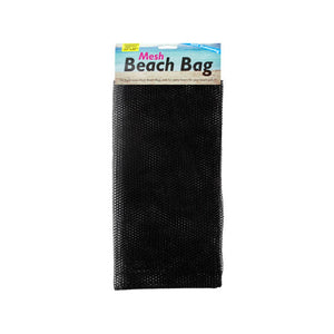Bulk Buys Travel Mesh Beach Bag with Drawstring Pack of 12