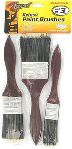 Bulk Buys MS086-96 Metal/Nylon/Wood Deluxe Paint Brushes - Pack of 96
