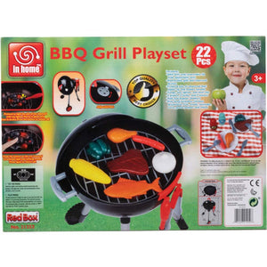 RedBox in Home 22-Piece BBQ Grill Kitchen Playset, Battery Operated, 3+