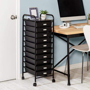 Honey-Can-Do CRT-08654 10-Drawer Rolling Storage and Office Cart