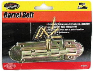 Barrel bolt with screws - Pack of 48