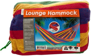 Kole Imports Cotton Canvas Multi-Colored Lounge Hammock