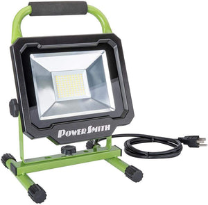 PowerSmith PWL110S 1080 Lumen LED Weatherproof Tiltable Portable Work Light with Large Adjustable Metal Hook
