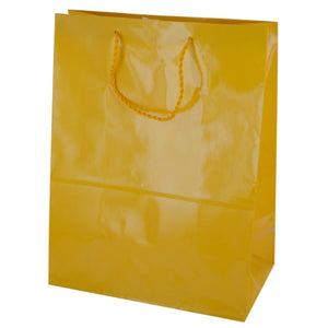 Large Solid Yellow Gift Bag - Pack of 36