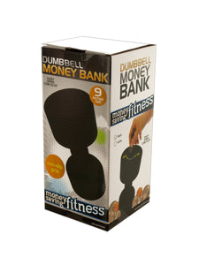 bulk buys Dumbbell Money Bank Game, Black/White