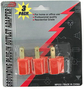 Grounding Plug-In Outlet Adapter - Case of 96