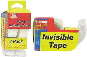 72 Packs of 2 Pack invisible tape dispensers