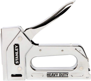 Stanley TR110 Heavy Duty Steel Staple Gun 84 Staple Capacity, Squeeze Trigger and T50#504 Box of Staples