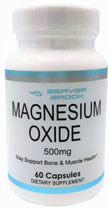 Beaver Brook Magnesium Oxide 500mg Dietary Supplement