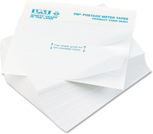 PM Company 05204 - Postage Meter Double Tape Sheets, 4 x 5-1/2, 300 Labels/Pack