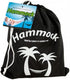 Kole Imports OL550 Camping Nylon Hammock in Carrying Bag, Regular, Black/White