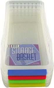 Bulk Buys Plastic storage basket Case Of 24