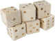 6 Giant Wooden Yard Dice Outdoor Lawn Game with Carrying Case