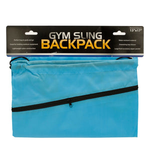 bulk buys Gym Sling Backpack - Pack of 10