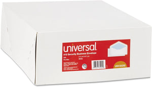 Universal 35202 Security Tinted Business Envelope, 10, 4 1/8 x 9 1/2, White, 500/Box