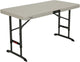 Lifetime Products 80387 4-Foot Commercial Adjustable Folding Table, Almond