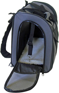 Iconic Pet Furrygo Luxury Pet Travel Backpack/Carrier, Dark Grey