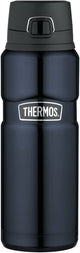 Thermos 24 Ounce, Midnight Blue Stainless King Drink Bottle