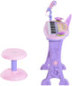 Qaba 32 Key Electronic Kids Keyboard with Stool and Microphone- Pink / Purple