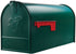 Gibraltar Mailboxes Elite Large Capacity Galvanized Steel Green, Post-Mount Mailbox, E1600G00