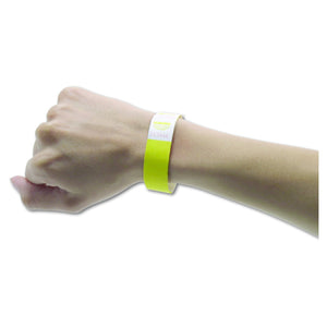 ADVANTUS Crowd Management Tyvek Wristbands, Sequentially Numbered, Yellow, Pack of 500 (75512)