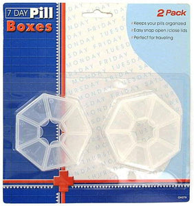 72 Packs of 7-day pill box double pack