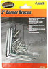 96 Packs of 4 Pack corner braces kit with screws