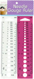 bulk buys Plastic Needle Gauge Ruler Set with Labeled Holes - Pack of 24 (2-Piece per Pack)