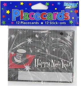 New Year's Placecards, Pack of 12 36 Pack