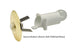 NICOR Lighting Prime Chime Lighted Stucco Button in Antique Brass (ECSBAB)