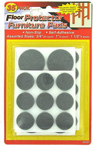 Floor protecting furniture pads - Case of 24