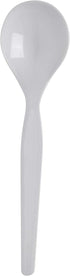 Dixie SH217 Heavy Weight Polystyrene Soup Spoon, 5.75" Length, White (Case of 1,000)