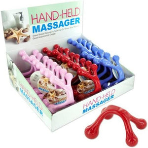 HANDHELD MASSAGER DISPLAY red plastic Massagers Personal Care (Qty 24)