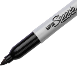 SAN33001 - Sharpie Super Permanent Markers; 12 Total
